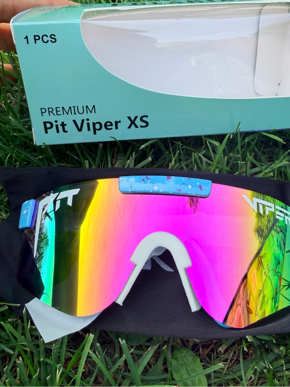 Pit Viper XS Goggles - Pink, Yellow, Green Mirrored Lens